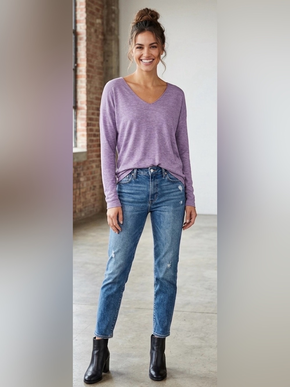 Purple Off-Shoulder‎ Top S